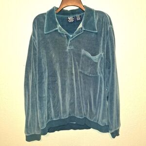 RUGBY HENLEY Vintage Blue Polo Shirt